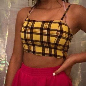 Adorable yellow crop top
